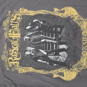 Rascal Flatts "Bob That Head" Tour T-shirt 2008 Medium Gray Double Sided Tee